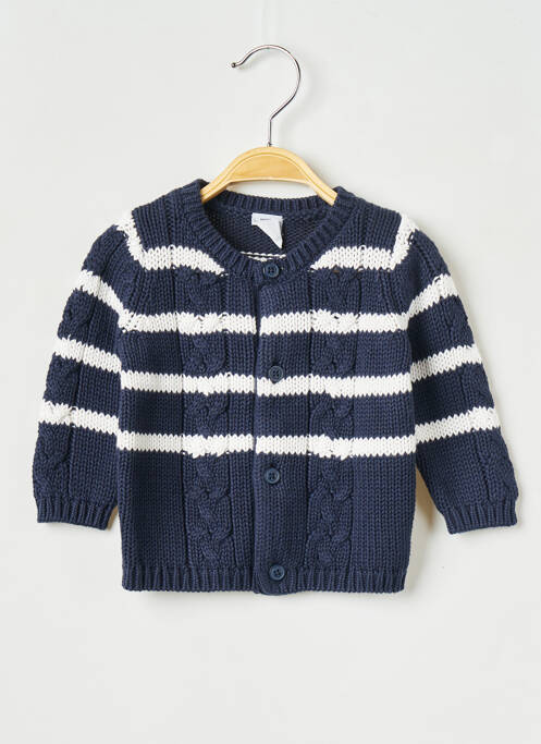 Gilet manches longues noir PETIT BATEAU pour garçon