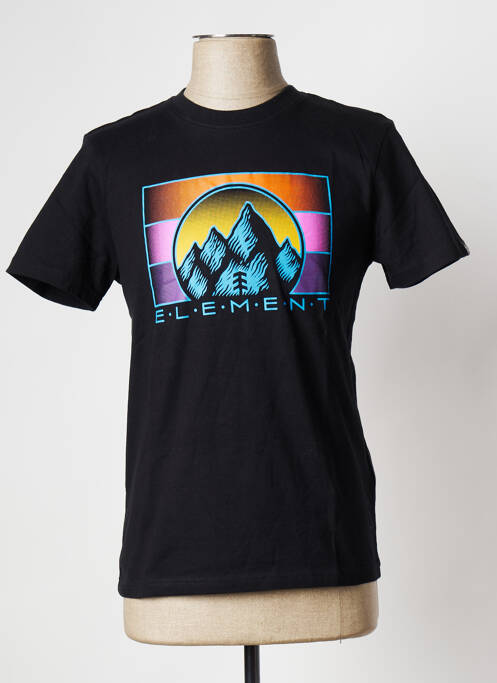 T-shirt noir ELEMENT pour homme