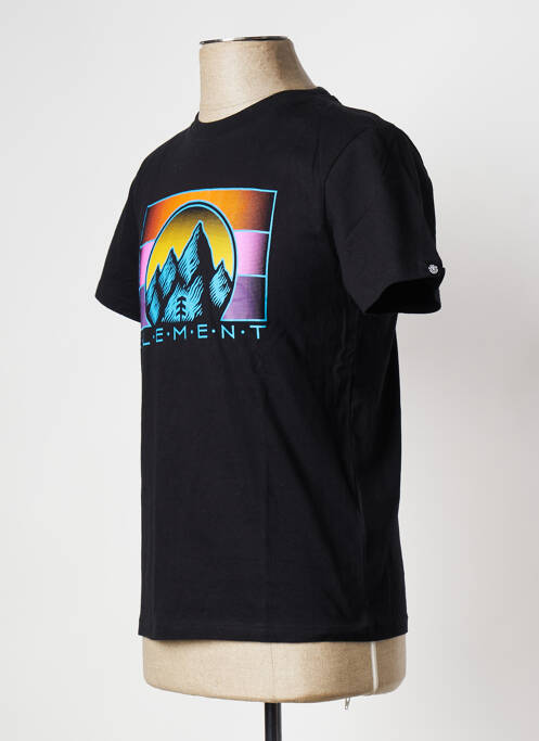 T-shirt noir ELEMENT pour homme