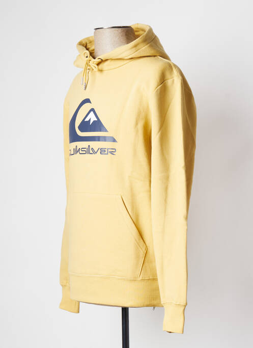 Sweat-shirt à capuche jaune QUIKSILVER pour homme