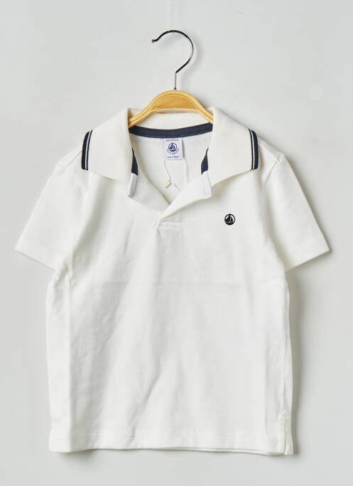 Polo blanc PETIT BATEAU pour garçon