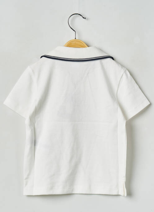 Polo blanc PETIT BATEAU pour garçon