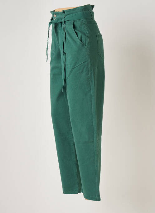 Pantalon droit vert GRACE & MILA pour femme