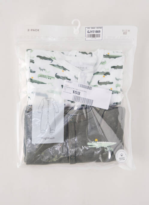 Pyjama vert NAME IT pour garçon