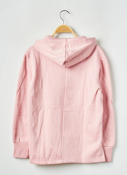 Sweat-shirt à capuche rose ADIDAS pour fille