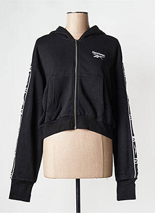 Veste casual col rond noir REEBOK femme