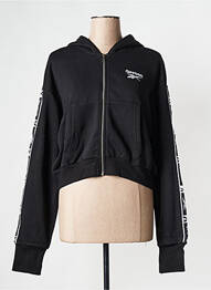 Veste casual col rond noir REEBOK femme