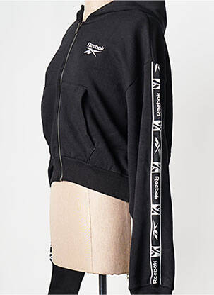 Veste casual col rond noir REEBOK femme