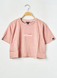 T-shirt col rond rose ELLESSE femme