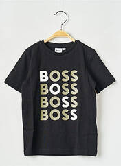 T-shirt noir HUGO BOSS pour garçon seconde vue