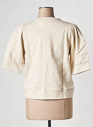Sweat-shirt col rond beige ICHI femme