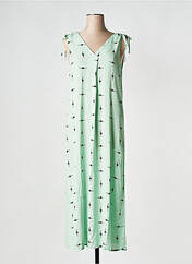 Robe mi-longue vert VILA pour femme seconde vue
