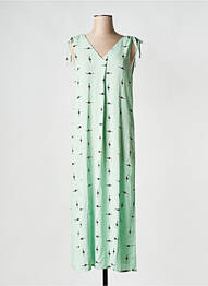 Robe mi-longue col v vert VILA femme