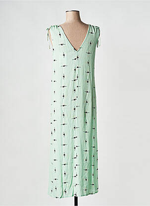 Robe mi-longue col v vert VILA femme