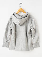 Sweat-shirt à capuche gris ADIDAS pour fille seconde vue