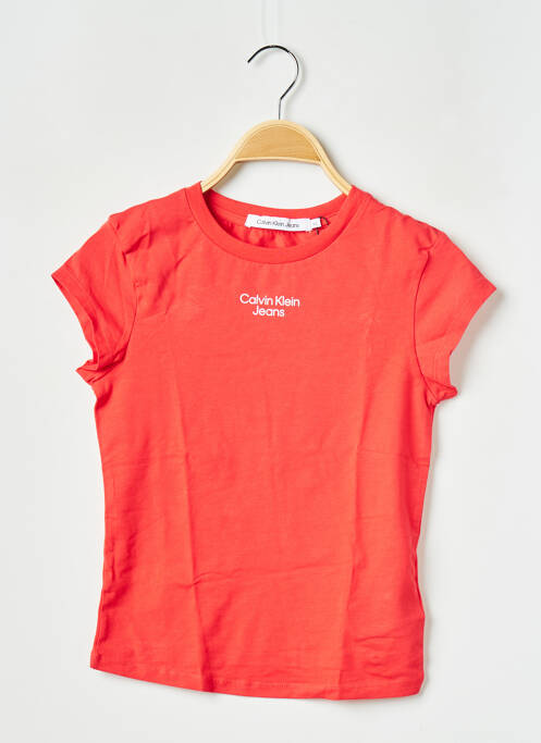 T-shirt rouge CALVIN KLEIN pour femme