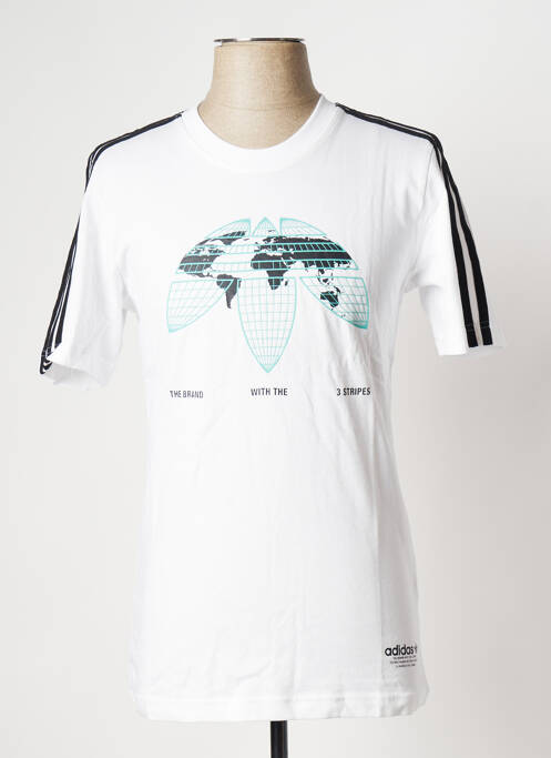 T-shirt blanc ADIDAS homme