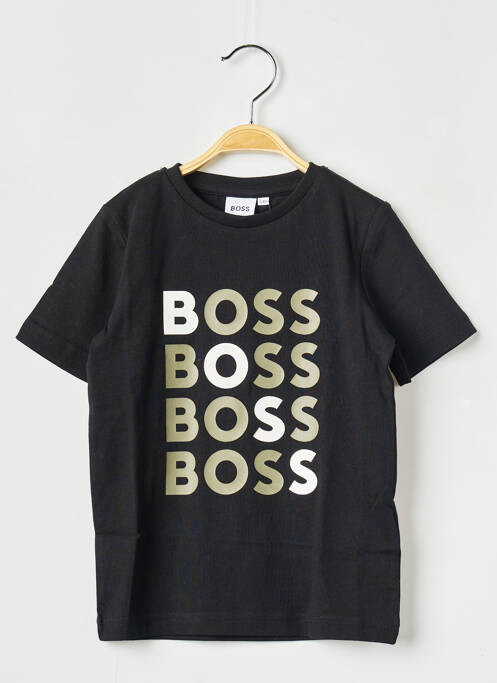 T-shirt noir HUGO BOSS pour garçon