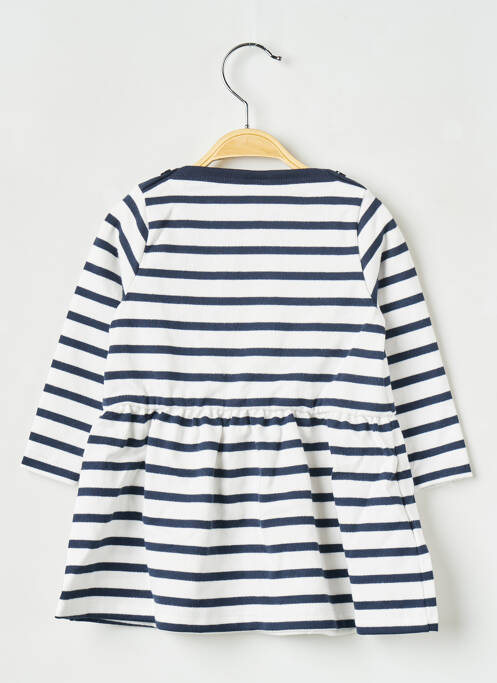 Robe mi-longue blanc PETIT BATEAU pour fille