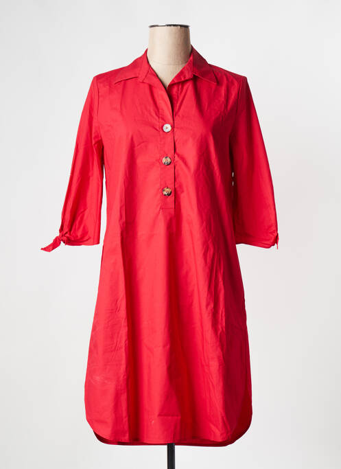 Robe courte rouge LA FEE MARABOUTEE pour femme
