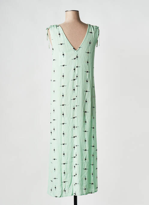 Robe mi-longue vert VILA pour femme
