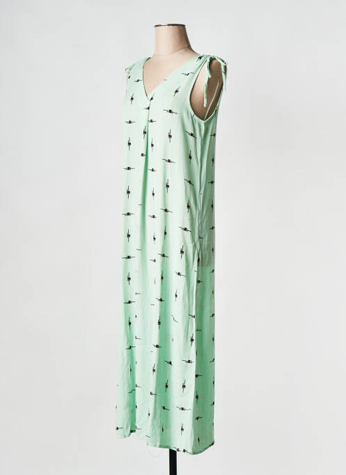 Robe mi-longue vert VILA pour femme