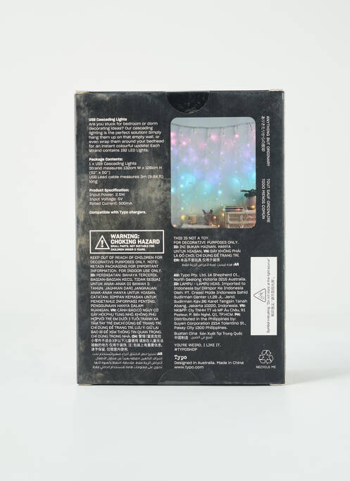 Divers maison multicolore TYPO pour unisexe