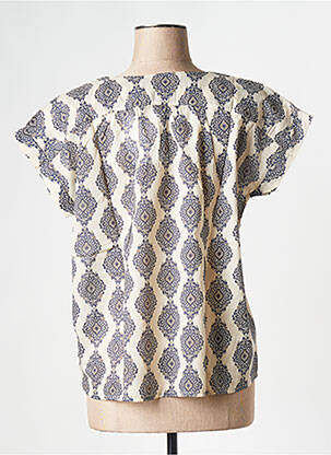 Top col v beige LA FEE MARABOUTEE femme