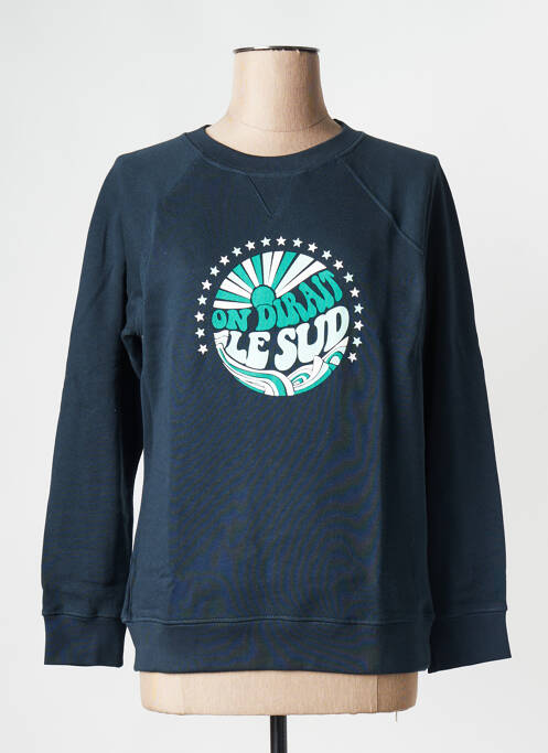 Sweat-shirt bleu LA PETITE FRANCAISE pour femme