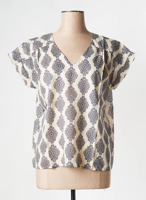 Top beige LA FEE MARABOUTEE pour femme