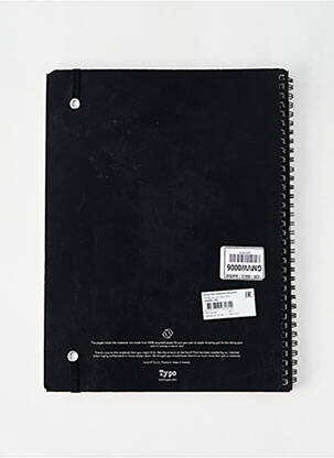 Accessoire divers noir TYPO unisexe