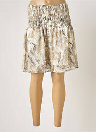 Jupe courte beige MSCH COPENHAGEN femme