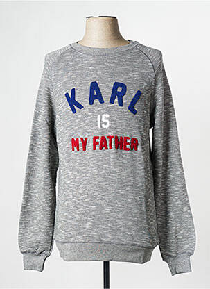Sweat-shirt gris ELEVEN PARIS homme