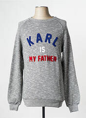 Sweat-shirt gris ELEVEN PARIS pour homme seconde vue