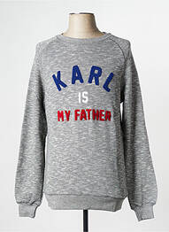 Sweat-shirt gris ELEVEN PARIS homme