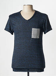 T-shirt bleu ELEVEN PARIS homme