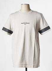 T-shirt gris FRED PERRY pour homme seconde vue