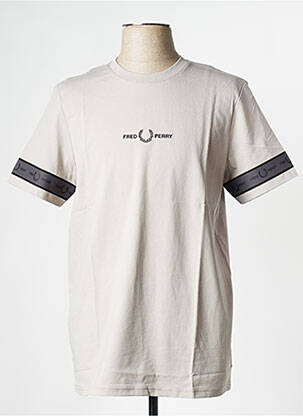 T-shirt gris FRED PERRY pour homme