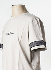 T-shirt gris FRED PERRY pour homme seconde vue