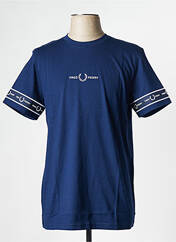 T-shirt bleu FRED PERRY pour homme seconde vue