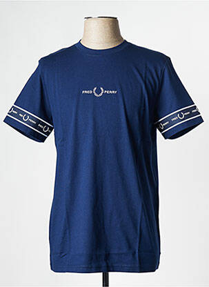 T-shirt bleu FRED PERRY pour homme