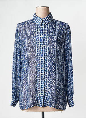 Chemisier bleu LA FEE MARABOUTEE pour femme