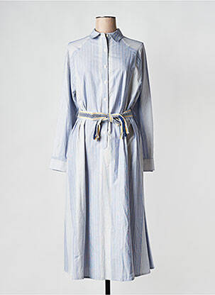 Robe mi-longue col v blanc LA PETITE FRANCAISE femme