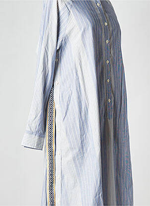 Robe mi-longue col v blanc LA PETITE FRANCAISE femme