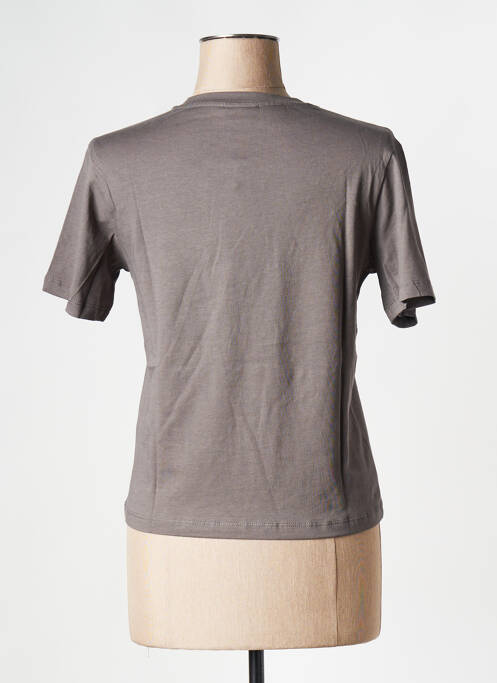 T-shirt gris NOISY MAY pour femme