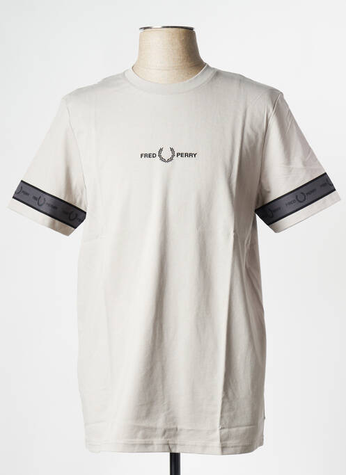 T-shirt gris FRED PERRY pour homme
