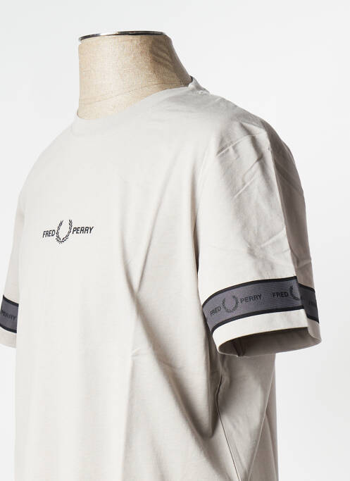 T-shirt gris FRED PERRY pour homme