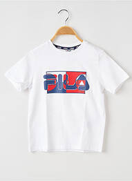 T-shirt col rond blanc FILA garcon