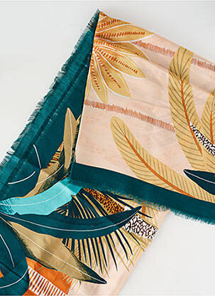 Foulard bleu WILD femme