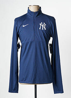 Sweat-shirt bleu NIKE pour homme